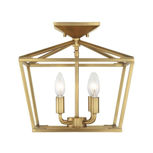 Savoy House Townsend 4-Light Ceiling Light, Warm Brass