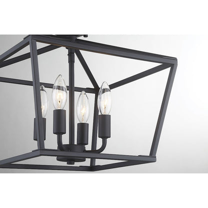 Savoy House Townsend 4-Light Ceiling Light, Matte Black