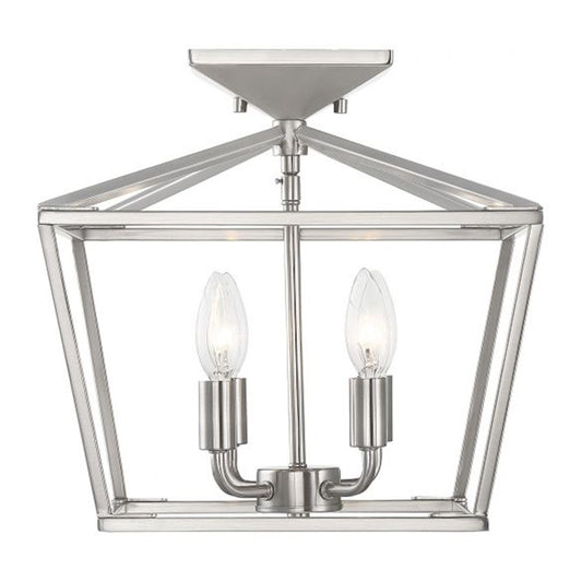 Savoy House Townsend 4-Light Ceiling Light, Satin Nickel