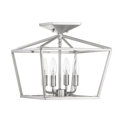 Savoy House Townsend 4-Light Ceiling Light, Satin Nickel