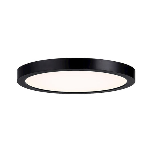 Essentials 1 Light 10" LED Flush Mount, Black/Clear