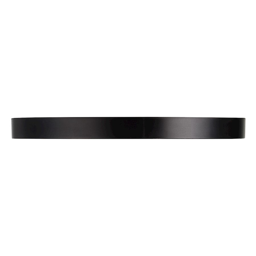 Essentials 1 Light 10" LED Flush Mount, Black/Clear