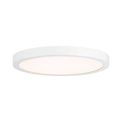 Essentials 1 Light 10" LED Flush Mount, White/Clear