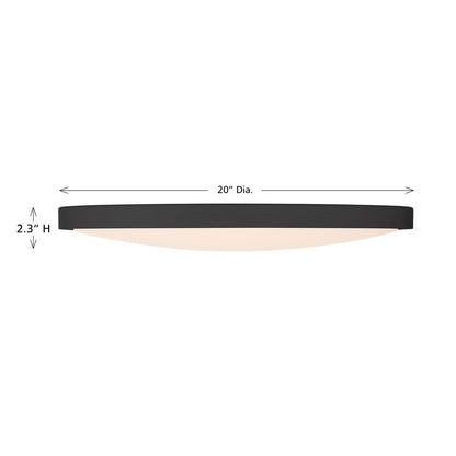 Savoy House Lighting Assets 20" Flush Mount, Black