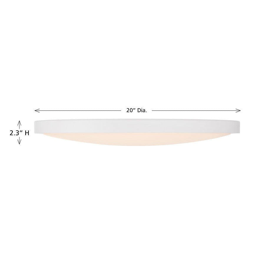 Savoy House Lighting Assets 20" Flush Mount, White