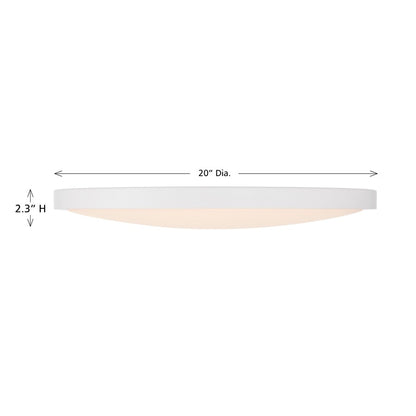 Savoy House Lighting Assets 20" Flush Mount, White