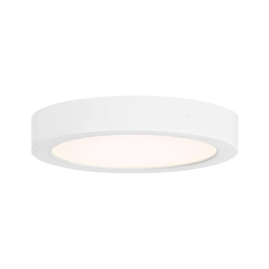Essentials 1 Light 5" LED Flush Mount, White/Clear