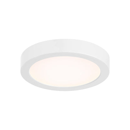 Essentials 1 Light 5" LED Flush Mount, White/Clear