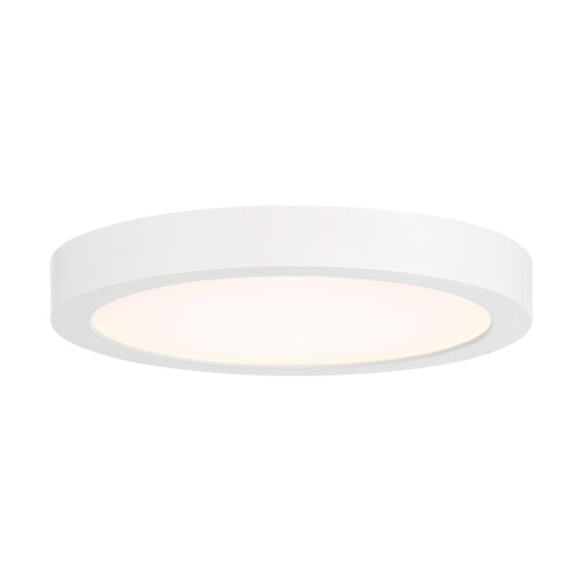 Essentials 1 Light 7" LED Flush Mount, White/Clear