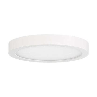 Essentials 1 Light 7" LED Flush Mount, White/Clear