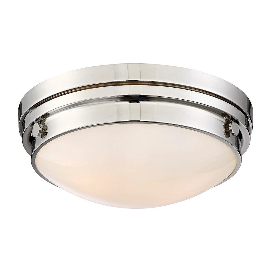 Savoy House Lucerne 2-Light Ceiling Light, Polished Nickel