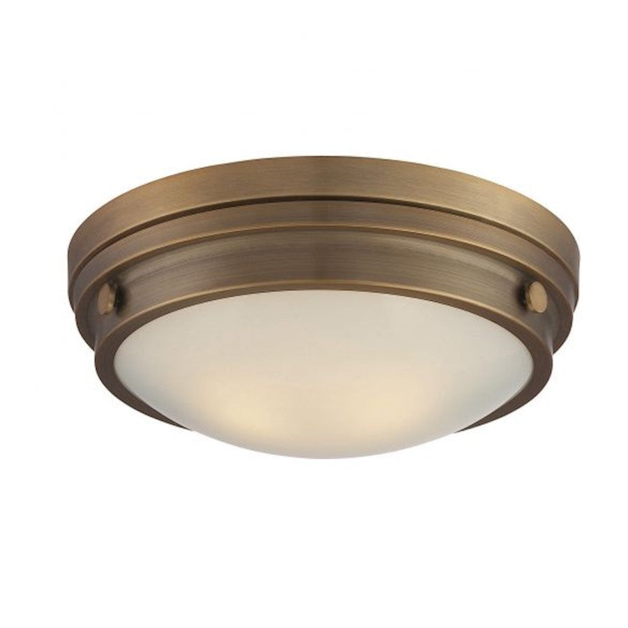 Savoy House Lucerne 2-Light Ceiling Light, Warm Brass - 6-3350-14-322