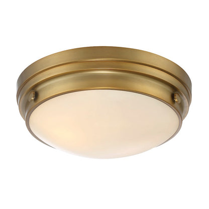 Savoy House Lucerne 2-Light Ceiling Light, Warm Brass