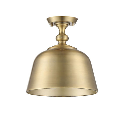 Savoy House Berg 1-Light Ceiling Light, Warm Brass