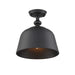 Savoy House Berg 1-Light Ceiling Light, Matte Black - 6-3750-1-89