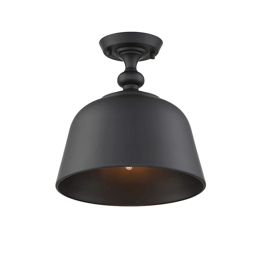 Savoy House Berg 1-Light Ceiling Light, Matte Black