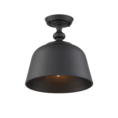 Savoy House Berg 1-Light Ceiling Light, Matte Black