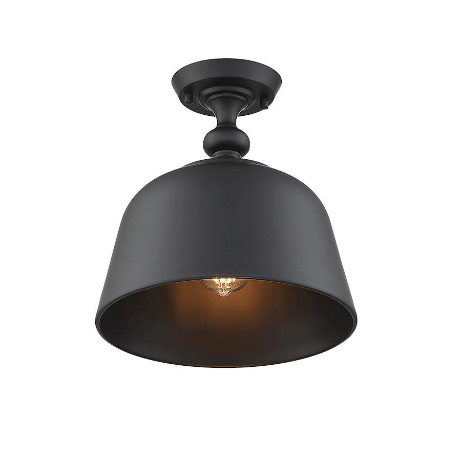 Savoy House Berg 1-Light Ceiling Light, Matte Black