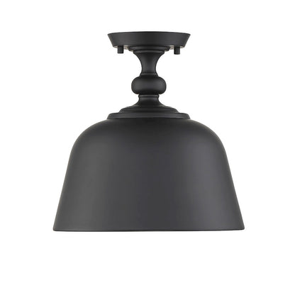 Savoy House Berg 1-Light Ceiling Light, Matte Black