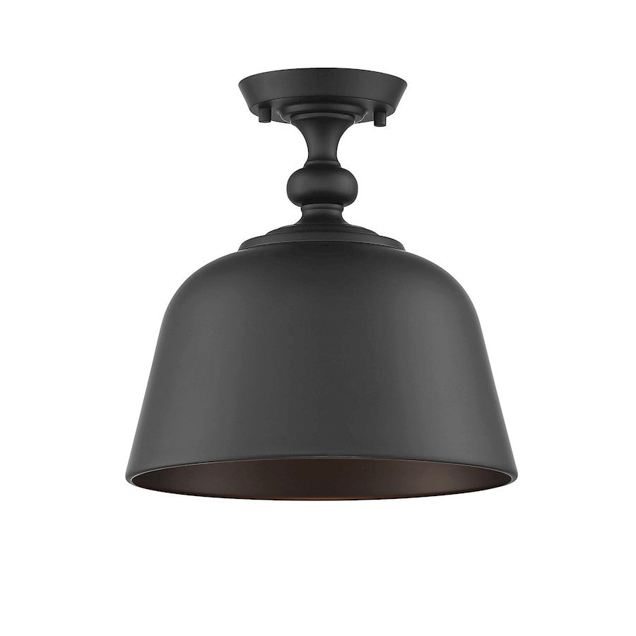 Savoy House Berg 1-Light Ceiling Light, Matte Black