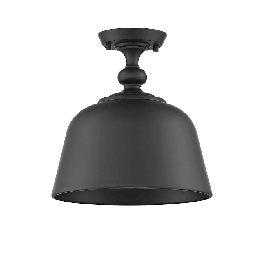 Savoy House Berg 1-Light Ceiling Light, Matte Black