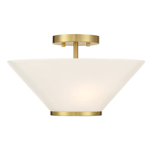 Savoy Essentials Blair 3Lt Convertible Semi-Flush/Pendant, Brass