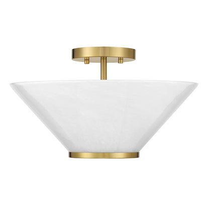 Savoy Essentials Blair 3Lt Convertible Semi-Flush/Pendant, Brass