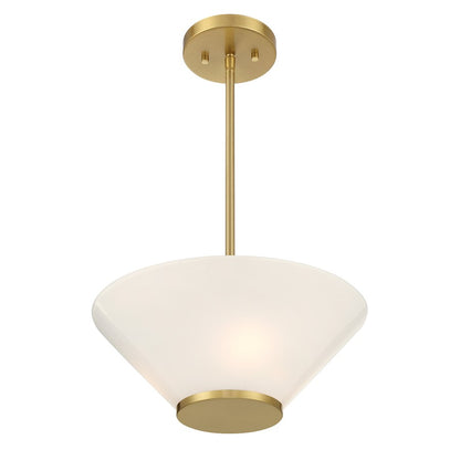 Savoy Essentials Blair 3Lt Convertible Semi-Flush/Pendant, Brass