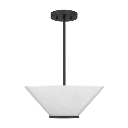 Savoy Essentials Blair 3Lt Convertible Semi-Flush/Pendant, Black
