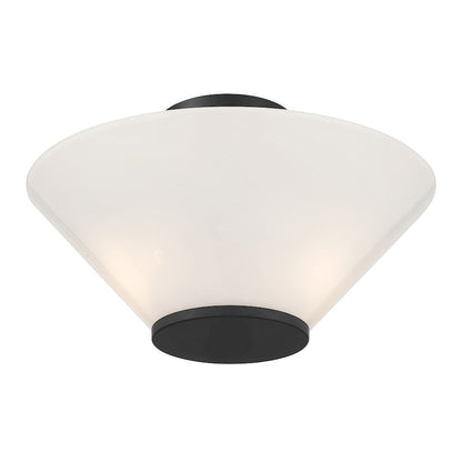 Savoy Essentials Blair 3Lt Convertible Semi-Flush/Pendant, Black