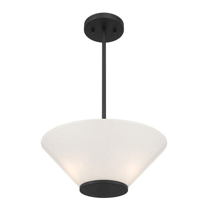 Savoy Essentials Blair 3Lt Convertible Semi-Flush/Pendant, Black