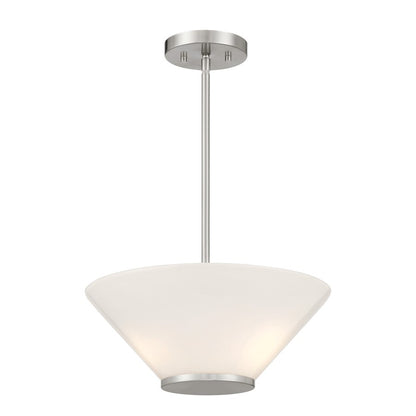 Savoy Essentials Blair 3Lt Convertible Semi-Flush/Pendant, Nickel