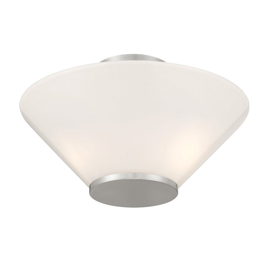 Savoy Essentials Blair 3Lt Convertible Semi-Flush/Pendant, Nickel