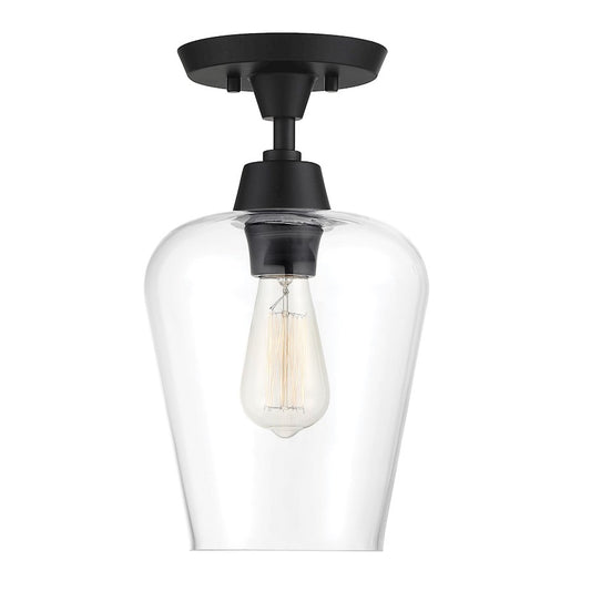 Savoy House Octave 1-Light Ceiling Light, Black