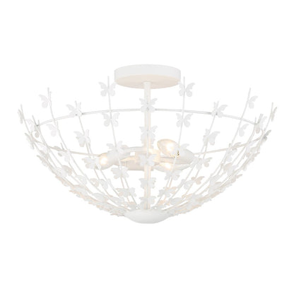 Savoy House Birch 3-Light Ceiling Light, Bisque White