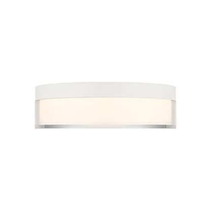 Savoy House Clarion 7in 1-Light LED Flush Mount | Modern White Metal and Acrylic | Indoor & Outdoor Wet Location | 1200 Lumens Dimmable | Model 6-4444-7-WH