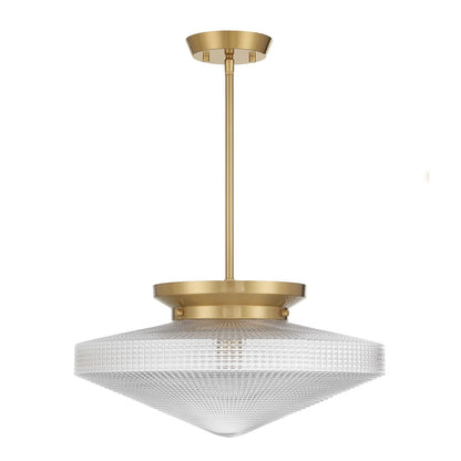 Savoy House Norwich 1Lt Convertible Pendant, Warm Brass