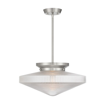 Savoy House Norwich 1Lt Convertible Pendant, Satin, Satin Nickel