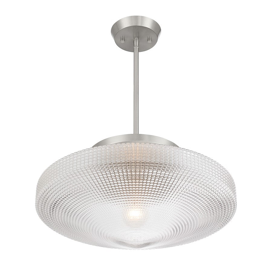 Savoy House Norwich 1Lt Convertible Pendant, Satin, Satin Nickel