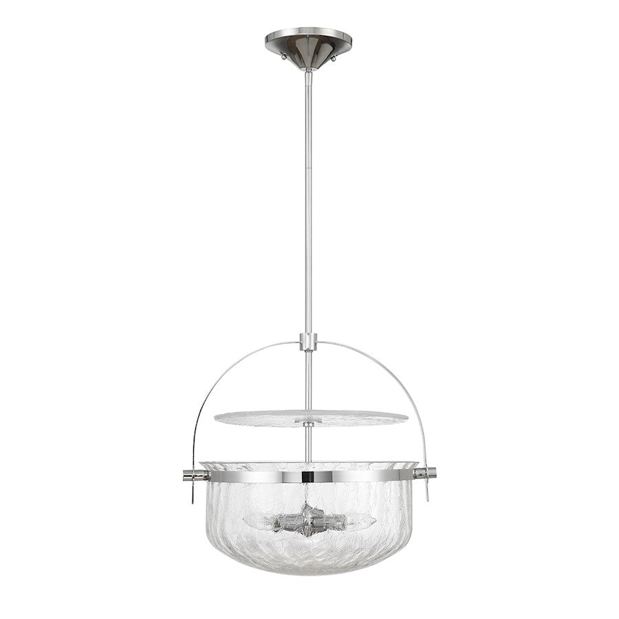 Savoy House Denmar 4Lt Convertible Semi-Flush/Pendant, Chrome