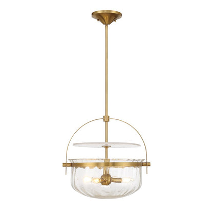 Savoy House Denmar 4Lt Convertible Semi-Flush/Pendant, Brass