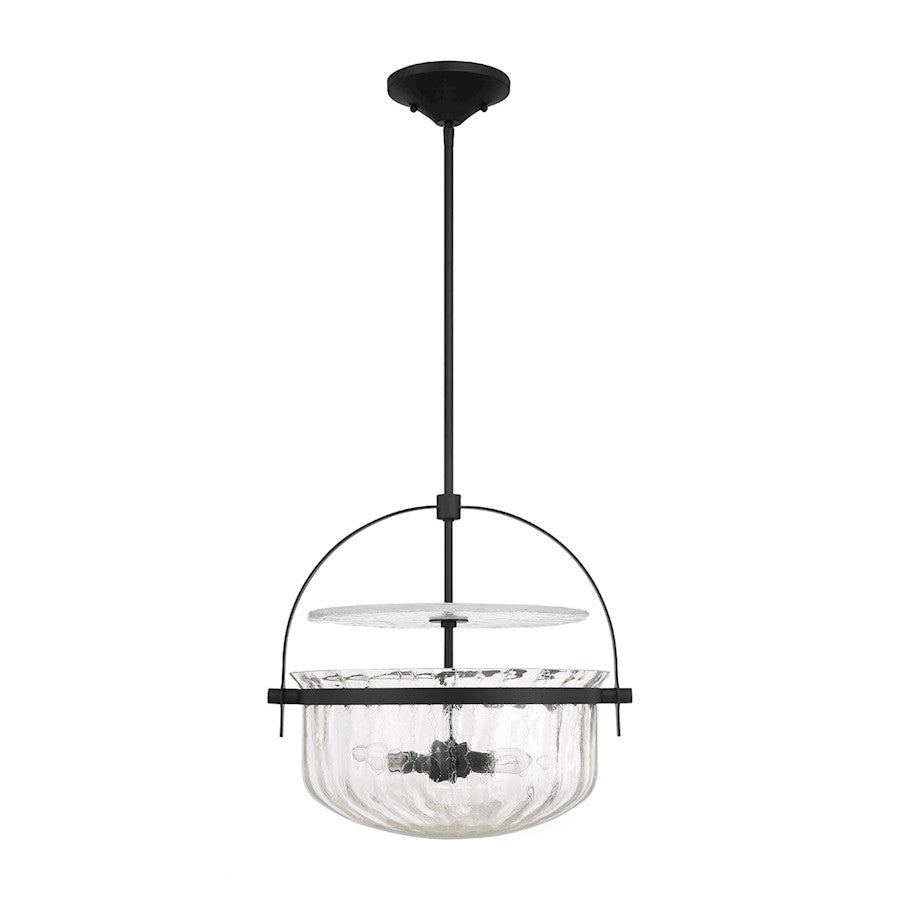 Savoy House Denmar 4Lt Convertible Semi-Flush/Pendant, Black