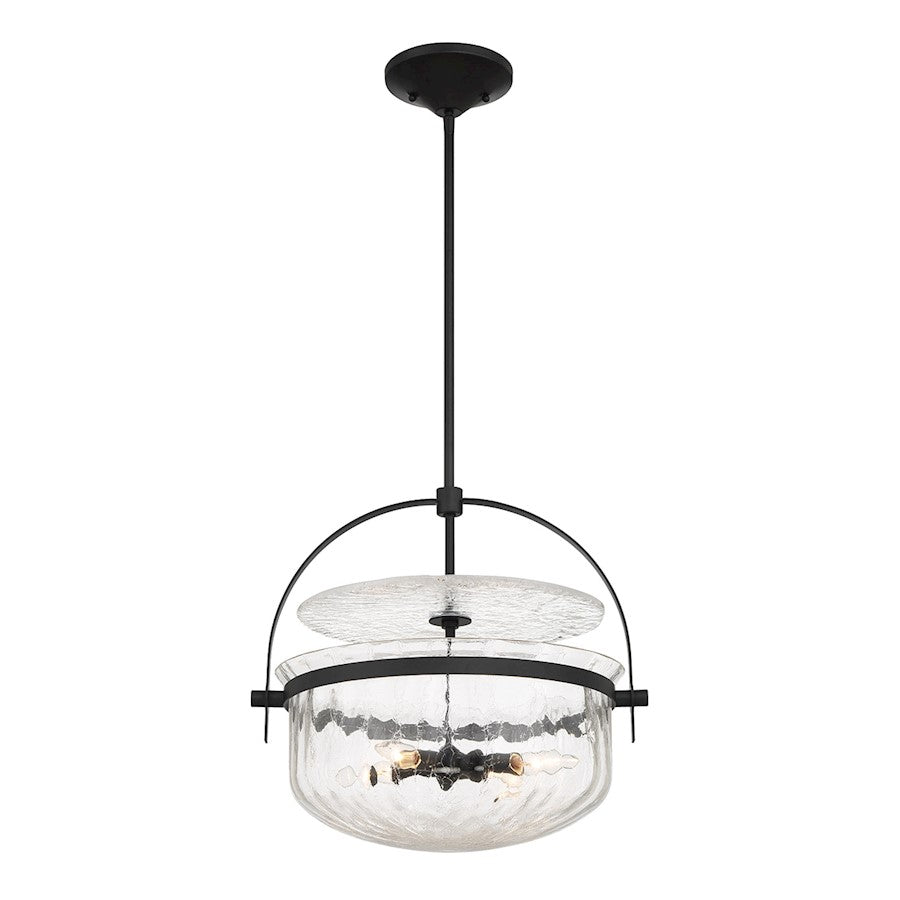 Savoy House Denmar 4Lt Convertible Semi-Flush/Pendant, Black