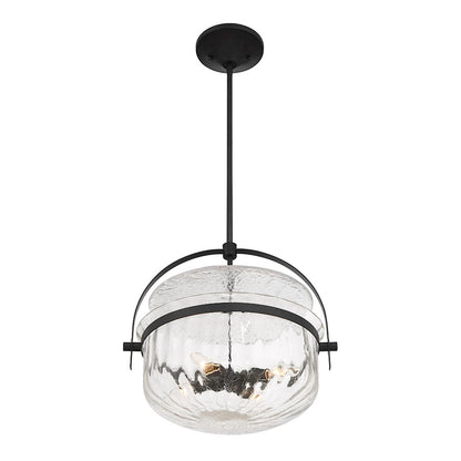 Savoy House Denmar 4Lt Convertible Semi-Flush/Pendant, Black