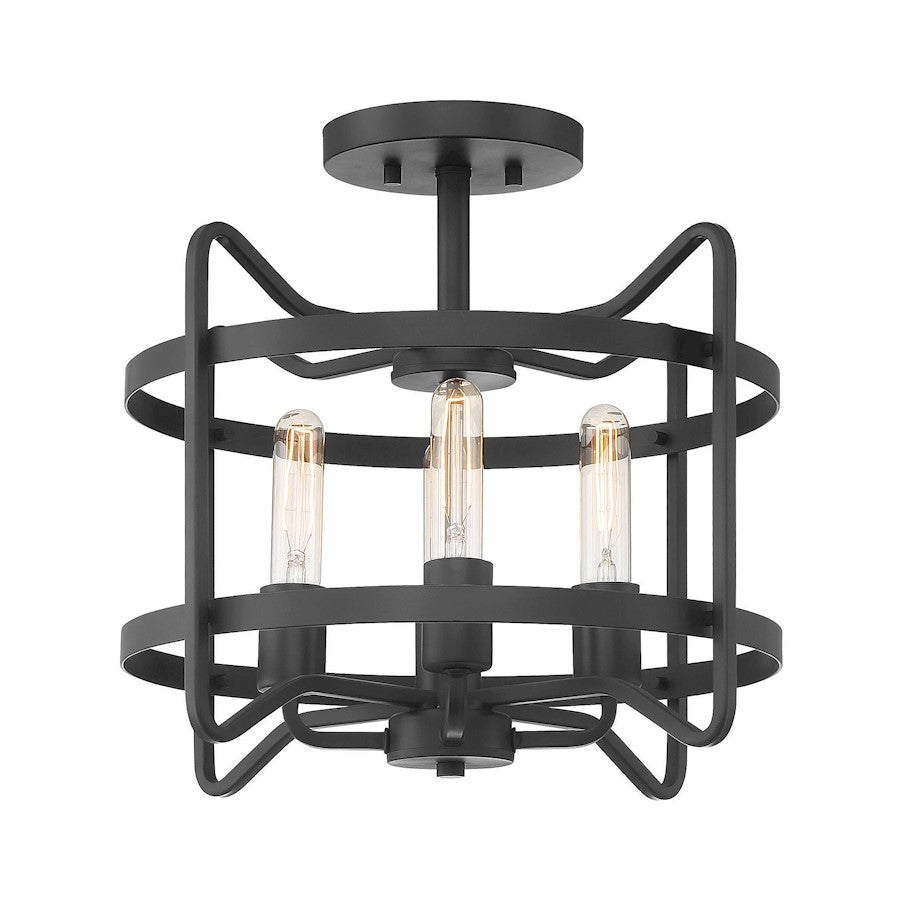 Savoy House Kent 4-Light Ceiling Light, Matte Black - 6-4900-4-89