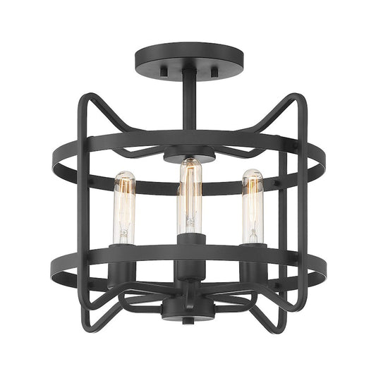 Savoy House Kent 4-Light Ceiling Light, Matte Black