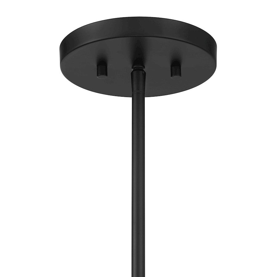 Savoy House Balfour 5Lt Convert Semi-Flush/Pendant, Black/Water