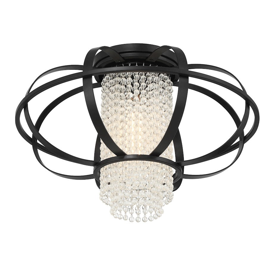Savoy House Idlewild 1 Light Flush Mount, Matte Black