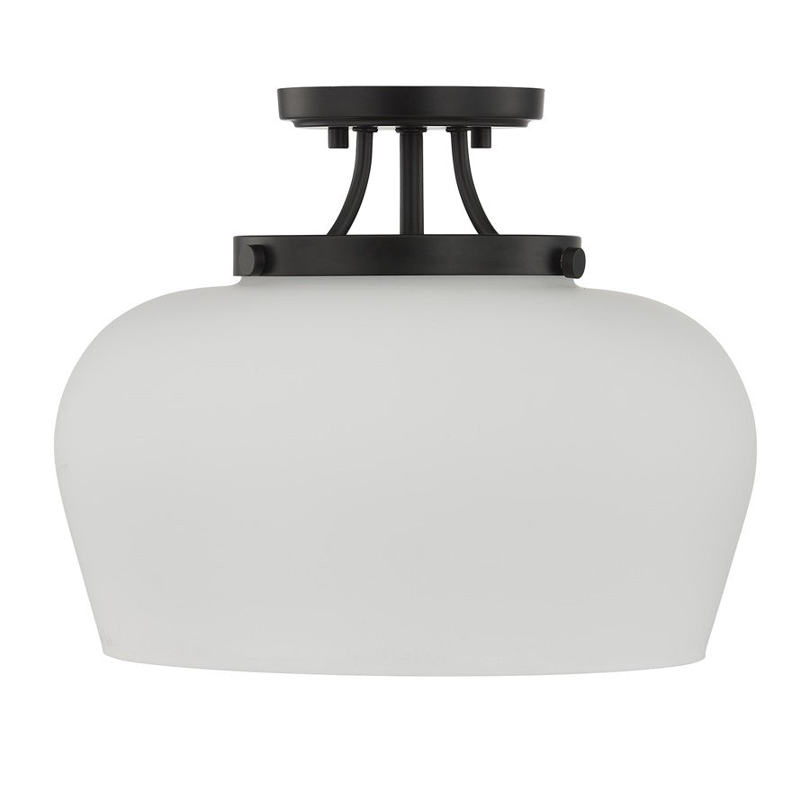 Savoy House Essentials Octave 3 Lt Semi-Flush, Satin Nickel