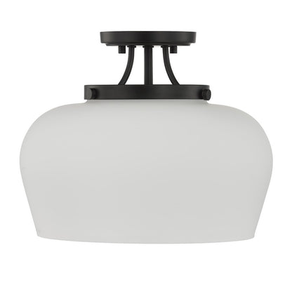 Savoy House Essentials Octave 3 Lt Semi-Flush, Satin Nickel